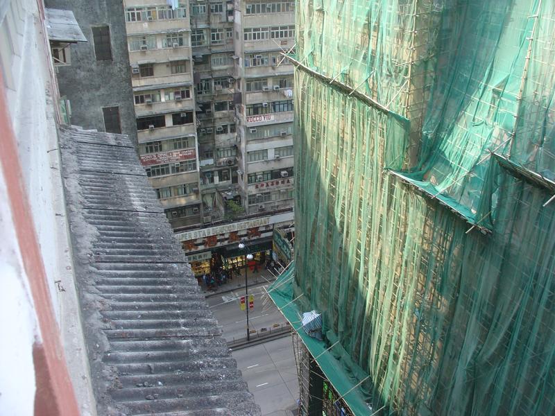 Hong Kong view from Mirador Mansion
