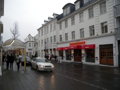 Reykjavik main shopping street