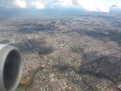 landing at Melbourne march 2010