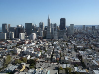 San Francisco view from Coit Tower