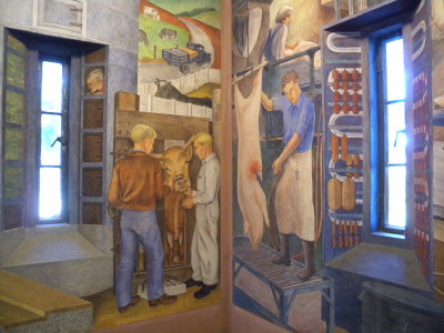 San Francisco mural inside Coit Tower