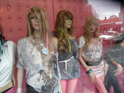 Los Angeles mannequins on Hollywood boulevard