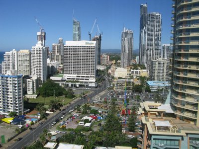 Surfers paradise from the GCI hotel