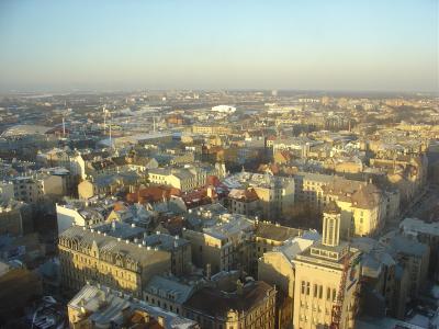 Riga view from Reval Hotel
