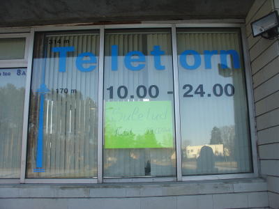 Tallinn TV  Tower closed 16-01-06 to 09-02-06
