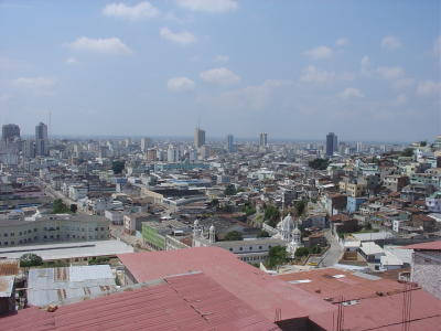 Guayaquil view from Cerrro Santa Ana