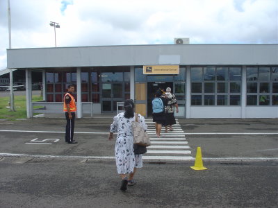 Fiji arrival at Nausori