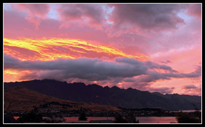 Dawn over the Remarkables, Queenstown, New Zealand