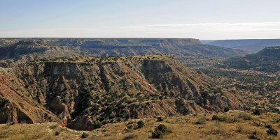 Palo Duro Canyon, looking southeast from the visitors center.