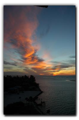Gulf Sunset, 12/21/05, From Siesta Tower