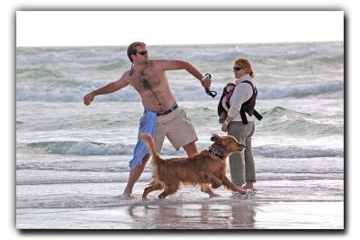 Family at Play, 12/25/05, Siesta Beach