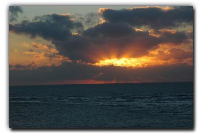 Gulf Sunset, 12/26/05, From Siesta Tower