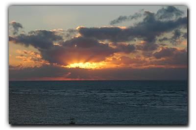 Gulf Sunset, 12/26/05, From Siesta Tower