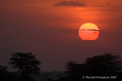 Sunset  Amboseli , Kenia
