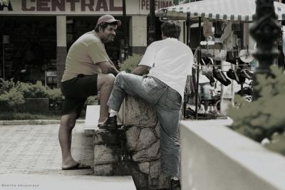 on a break