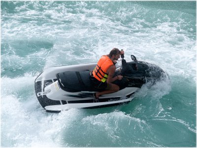 winter jet skiing