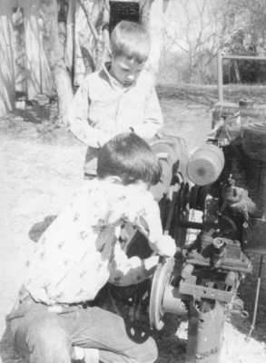 Jock & Shawn Dempsey working on engine.jpg