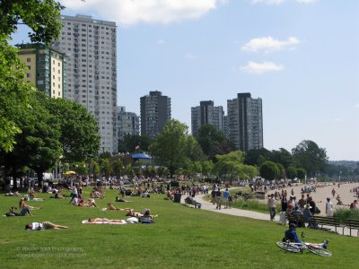 English Bay Park, West End.