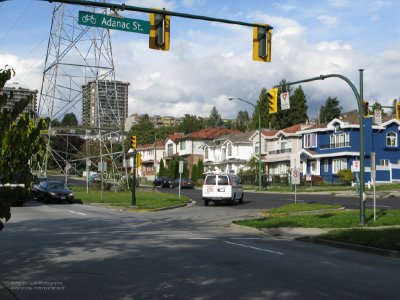 Boundary Road at Adanac Street, Vancouver-Burnaby border