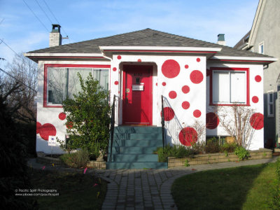 Polka-dot house, East Vancouver