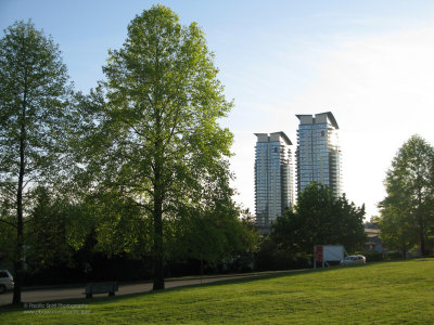 New condo towers at Holdom Station