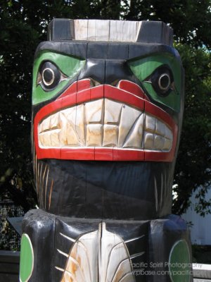 Indian totem pole, North Vancouver, Canada