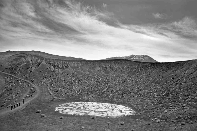 Salt residue near Little Hebe,  Death Valley