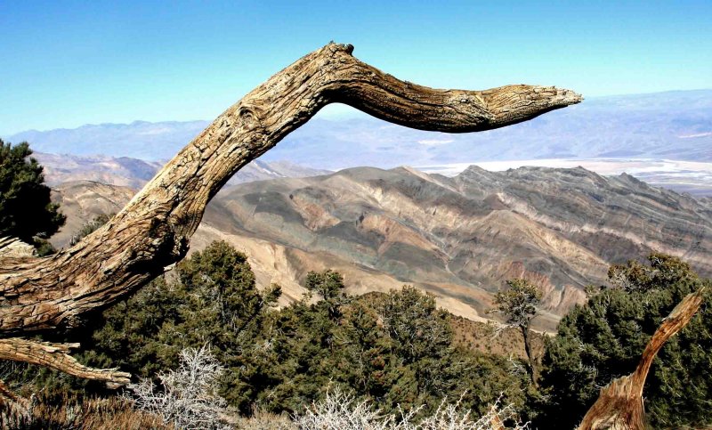 From Wildrose mountain, Death Valley