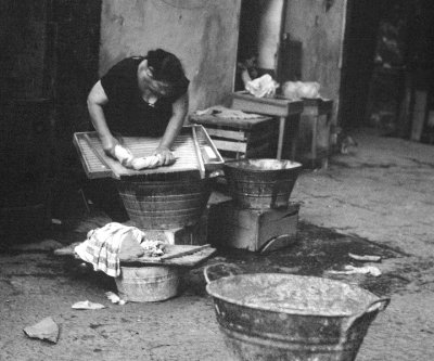 Hand wash-Naples 1955