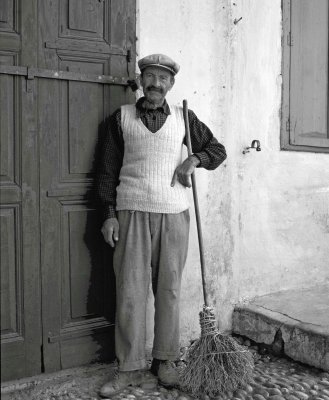 Street sweeper Rhodes ,Greece 1955