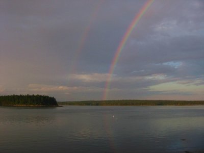 Evening Rainbow from Hog Island