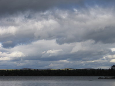 Painterly sky at Baxter's Pockwockamus Pond