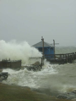 bayside pier april 15th nor'easter