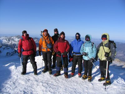 Group photo: Joe Lentini's Intro to winter mountaineering