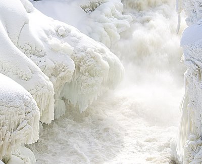 Fresh Snow At Darwin Falls