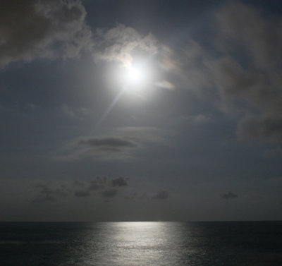 Moon over the Med