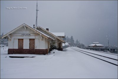 Snow Capped Steilacoom Station