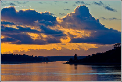 Golden Sunset over Fox Island
