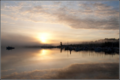 Foggy Gig Harbor Sunrise
