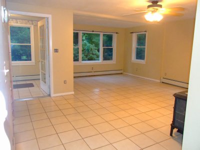 living room from kitchen (mud room on the left)