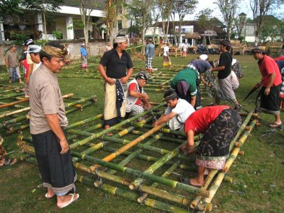 Bamboo construction, Ubud