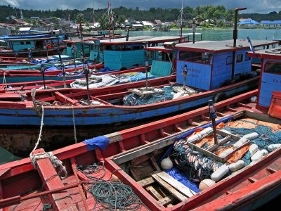Fishing boats, Telukdalam