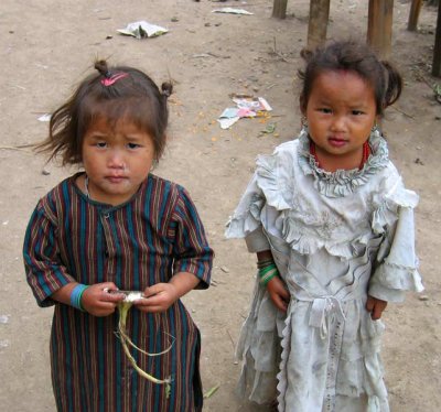 Nepali children, Barsheni