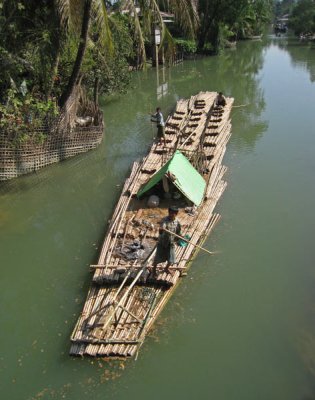 Bamboo raft