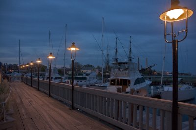 Twilight on the dock