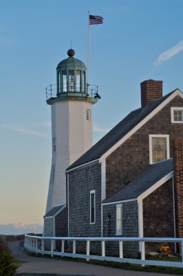 Lighthouse and cottage