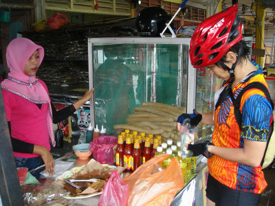 buying food at Tanjung Sedili Besar