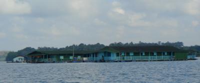 Telok Sengat floating inn on Johor river