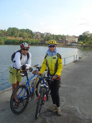 while waiting for the boat