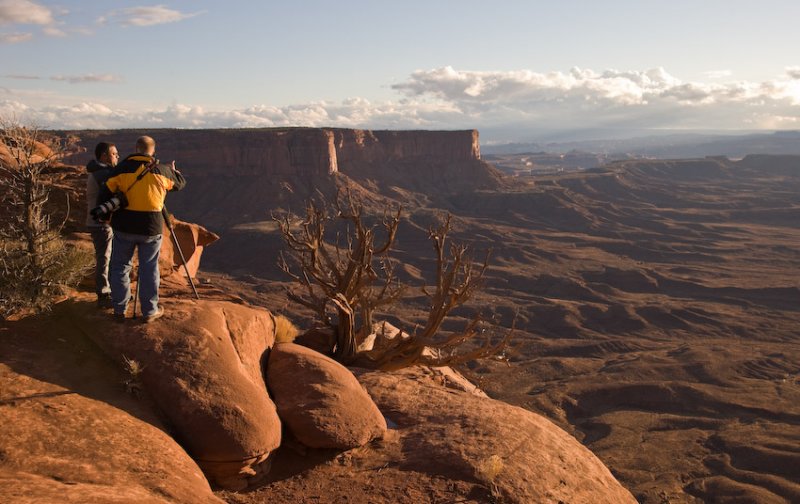 Photographers contemplate
